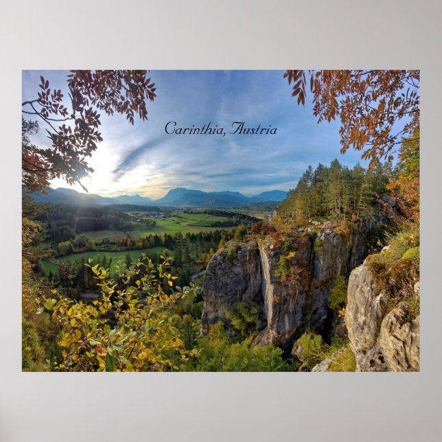 Poster Caríntia, Áustria (Frente)