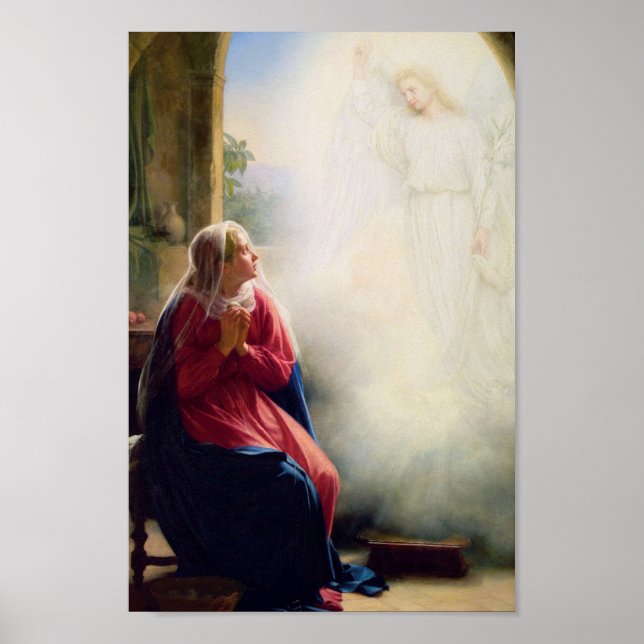 Póster Carl Bloch Anunciation (Frente)
