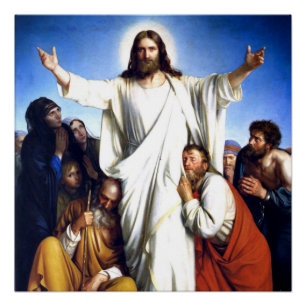Póster Carl Bloch trabalho de arte, Christus Consolator