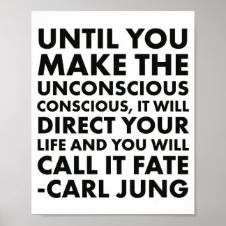 Poster Carl Jung Citação Sem Convicção