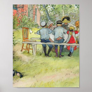 Poster Carl Larsson Breakfast Under The Big Birch