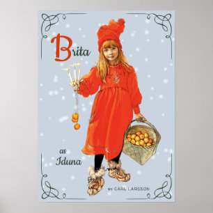 Poster Carl Larsson Brita como Iduna 1901 CC0416