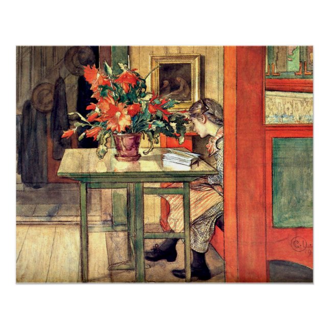 Póster Carl Larsson - Lisbeth Reading (Frente)