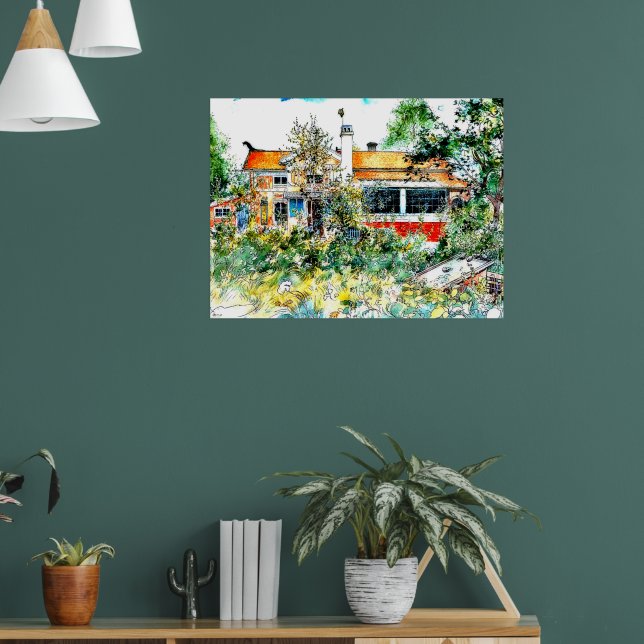 Poster Carl Larsson - O Algodão, (Sala de Estar 1)