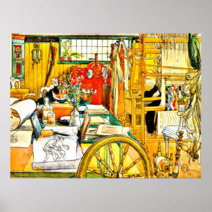 Poster Carl Larsson - O Workshop