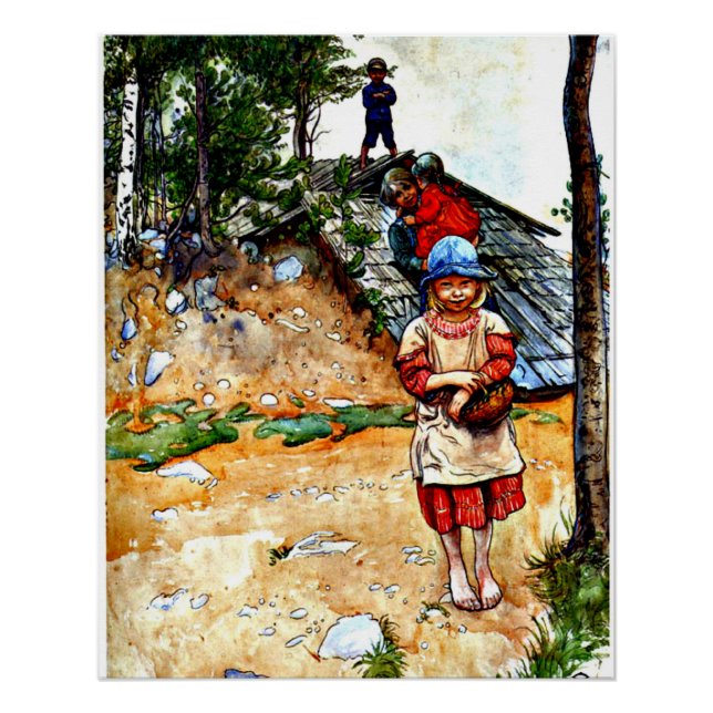 Póster Carl Larsson - Pelo Celular (Frente)