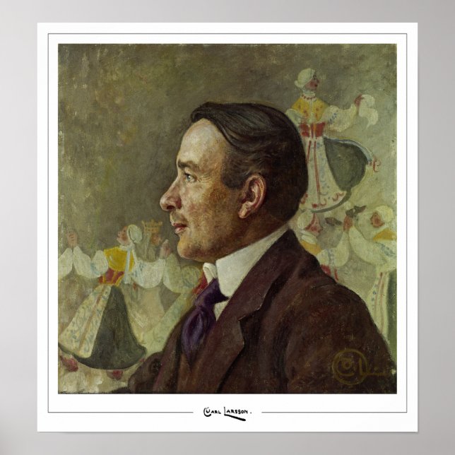 Poster Carl Larsson Zedign Cartaz de Arte #1 (Frente)