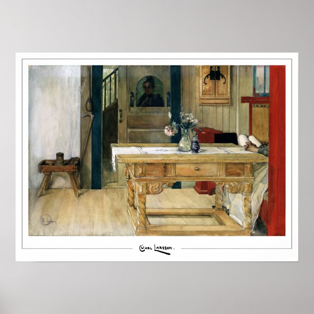 Poster Carl Larsson Zedign Cartaz de Arte #155 (Frente)