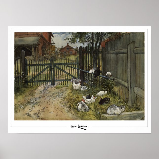 Poster Carl Larsson Zedign Cartaz de Arte #261 (Frente)