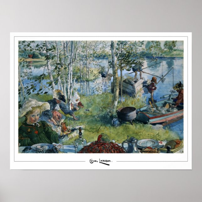 Poster Carl Larsson Zedign Cartaz de Arte #273 (Frente)