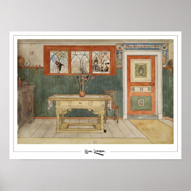 Poster Carl Larsson Zedign Cartaz de Arte #285 (Frente)