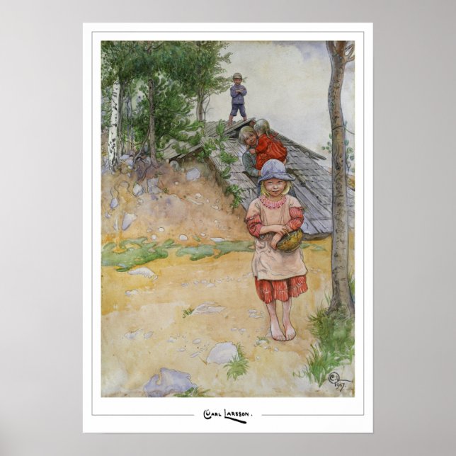 Poster Carl Larsson Zedign Cartaz de Arte #352 (Frente)