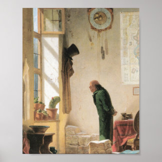 Poster Carl Spitzweg - Der Kaktusliebhaber - Deutsche