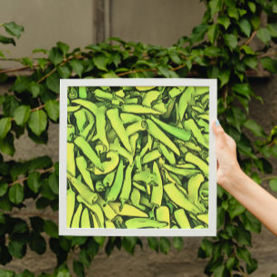 Poster Carlister Pimentos de Bananas Arte-Esquema Negra