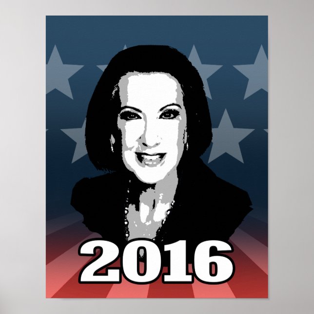 PÓSTER CARLY FIORINA 2016 CANDIDATO (Frente)