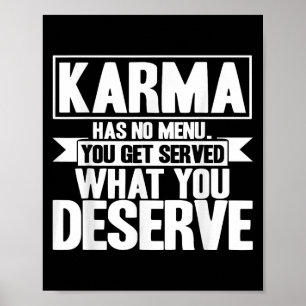 Poster Carma Carma Não Tem Menu Dito Inspirador 