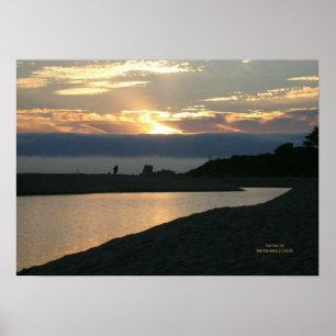 Póster Carmel Sunset Casal - Selecione seu quadro