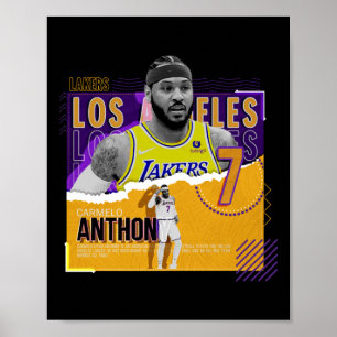 Poster Carmelo-anthony -basquete-pôster-de-papel-lakers A