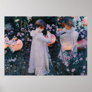 Póster Carnação Lily Lily Rosa John Singer Sarger Art