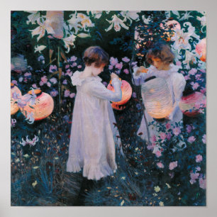 Póster Carnação, Lily, Lily, Rosa por John Singer Sargent