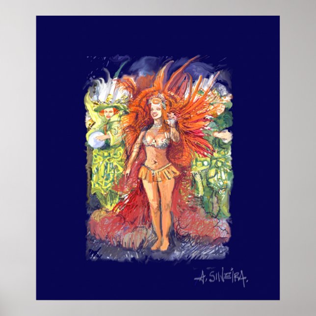 Poster Carnaval Brasil (Frente)