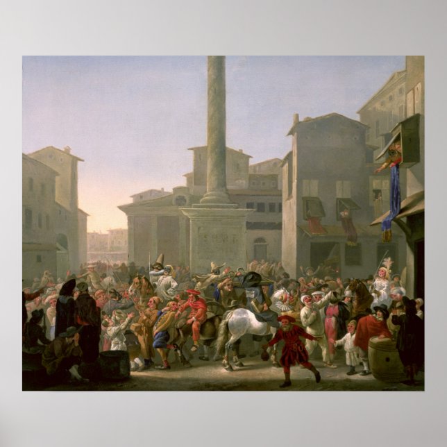 Póster Carnaval de Roma, c.1650-51 (Frente)