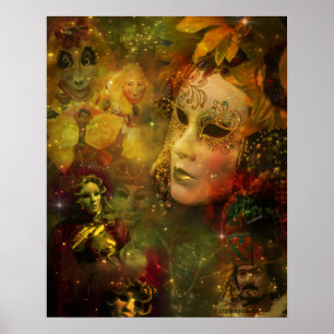 Póster Carnaval - esplendor do carnaval de Nova Orleães