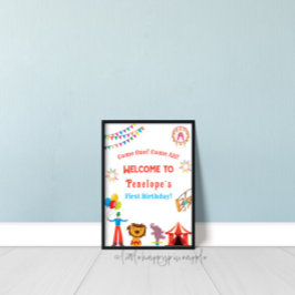 Poster Carnaval - Festa de aniversário de Circo - Sinal d