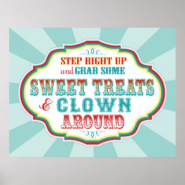 Póster Carnaval ou Sinal de Circo (Frente)