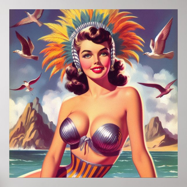 Poster Carnaval Pin-up (Frente)