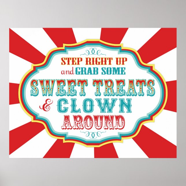 Póster Carnaval - Sinal de Palhaço e Tratamentos (Frente)