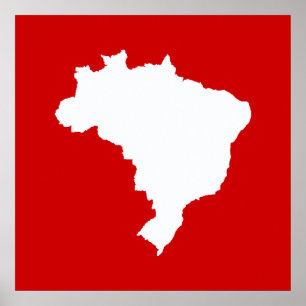 Poster Carnaval Vermelho Festivo Brasil em Emporiomoffa