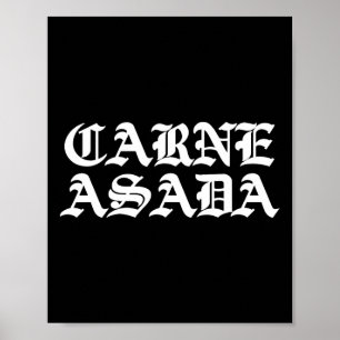 Poster Carne Asada Churrasco mexicano