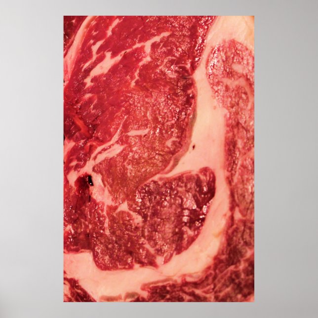 Póster Carne Bruta — Ribeye Steak (Frente)