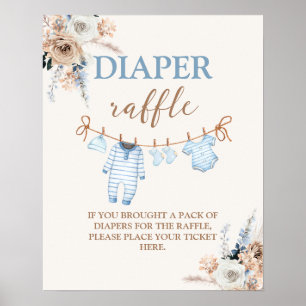 Poster Carneiro Fralda da roupa Raffle
