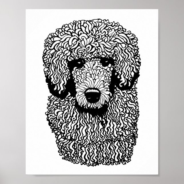 Poster Carneiro Whimsic Cabeça de Cachorro Animais de est (Frente)