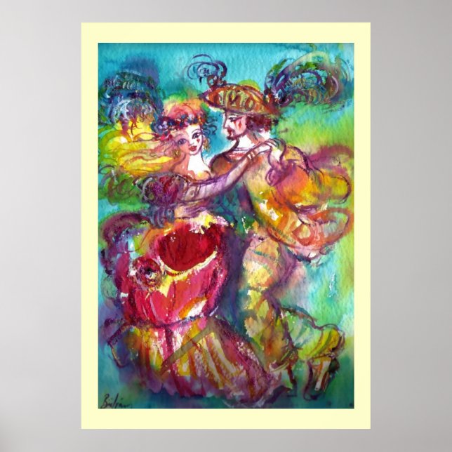 Poster CARNIVAL DANCE Venetian Mascarada Ball (Frente)