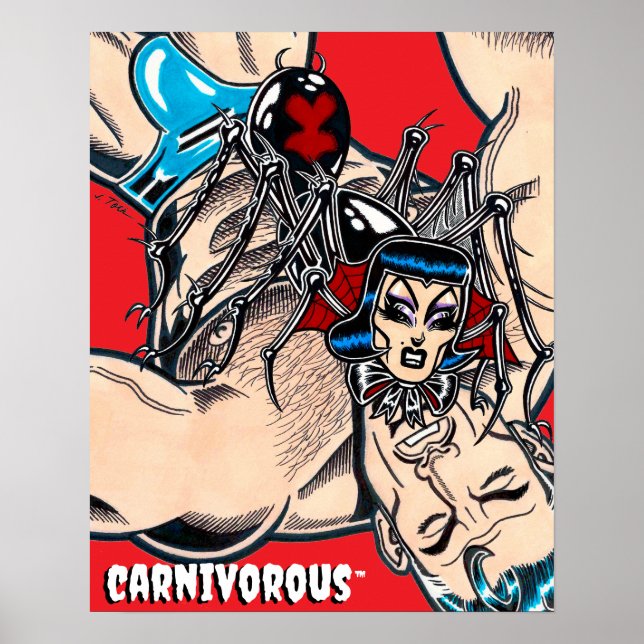 Poster Carnivorous™/Viúva Negra (Frente)