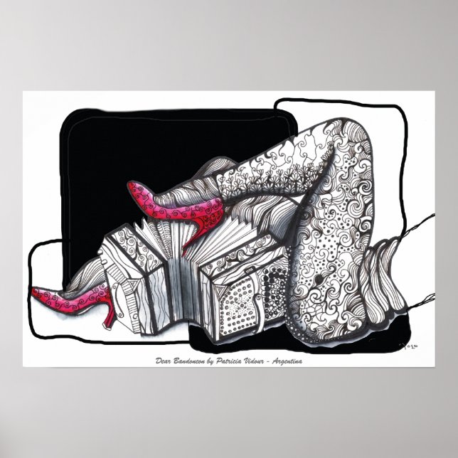 Póster Caro Bandoneon Tango (Frente)