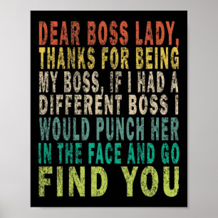 Poster Caro Chefe Lady