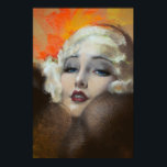 Poster Carole Lombard Retrait Art Deco<br><div class="desc">Capture o glamour dos anos 20 com este belo retrato pastel da lenda de Hollywood Carole Lombard. Esta impressionante obra de arte antiga é perfeita para amantes da arte americana, Art Deco, Art Nouveau e memórias de arte dos anos 1900. Adicione um toque de arte antiga às suas paredes com...</div>