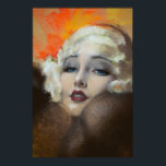 Poster Carole Lombard Retrait Art Deco<br><div class="desc">Capture o glamour dos anos 20 com este belo retrato pastel da lenda de Hollywood Carole Lombard. Esta impressionante obra de arte antiga é perfeita para amantes da arte americana, Art Deco, Art Nouveau e memórias de arte dos anos 1900. Adicione um toque de arte antiga às suas paredes com...</div>