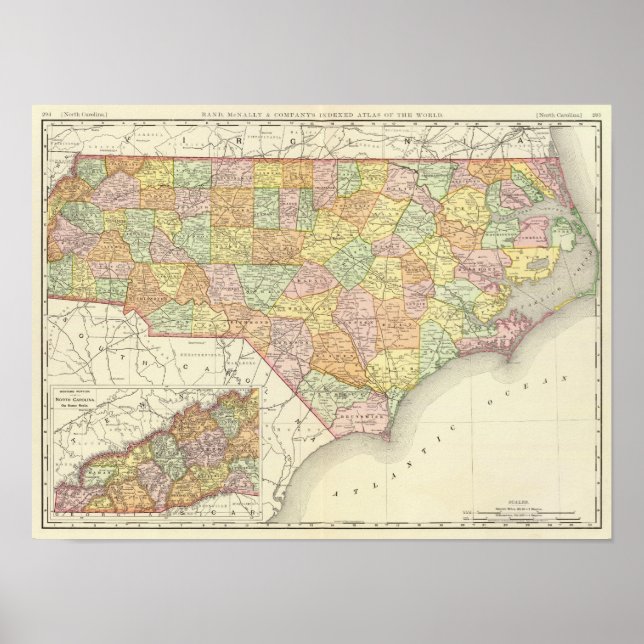 Poster Carolina do Norte (Frente)