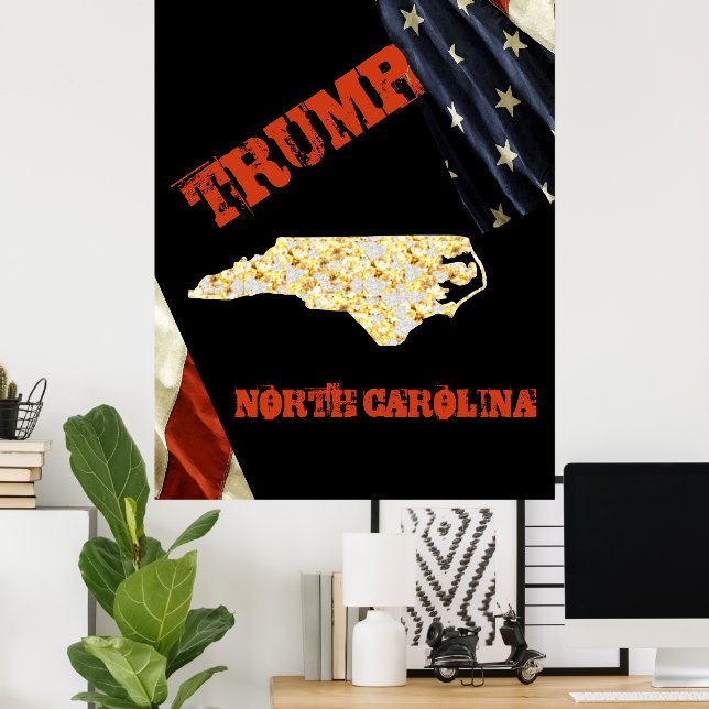 POSTER CAROLINA DO NORTE (Escritório em casa)