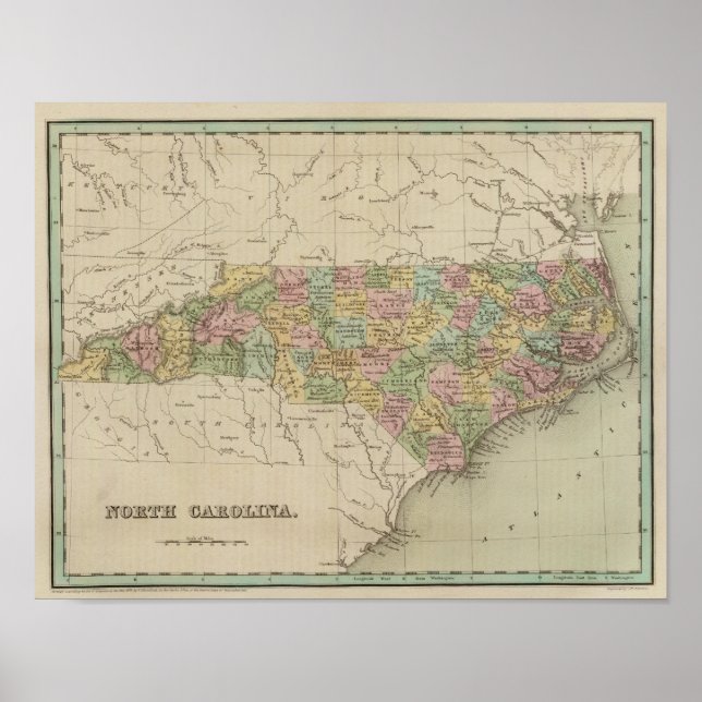 Poster Carolina do Norte 5 (Frente)