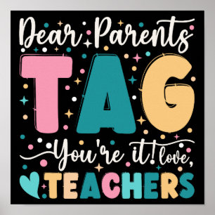 Poster Caros pais dizem que você é professor apaixonado