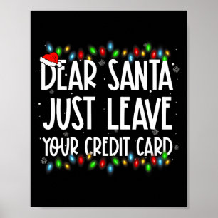 Poster Caros Papais noeis Apenas Deixem Sua Família Xmas 