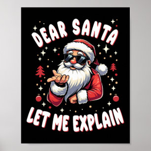 Poster Caros Papais noeis, Deixe-me explicar Natal Pajama