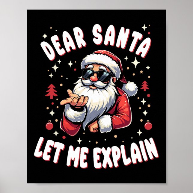 Poster Caros Papais noeis, Deixe-me explicar Natal Pajama (Frente)
