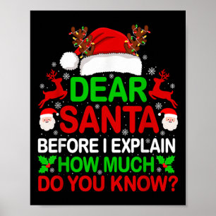 Poster Caros Papais noeis Eu Posso Explicar Camisas De Na